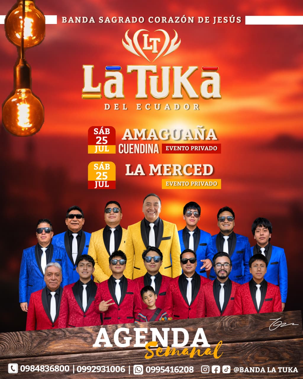 La Tuka del Ecuador en presentación en vivo